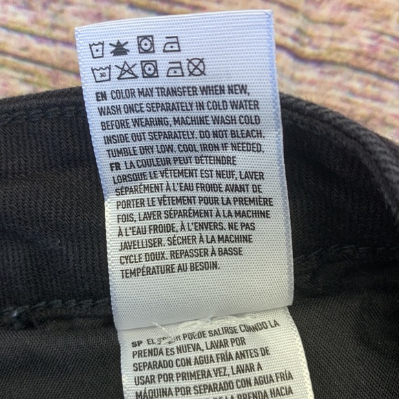 AEO Black Distressed Straight Leg Jeans • Sz 24 • NWT! - Picture 8 of 13